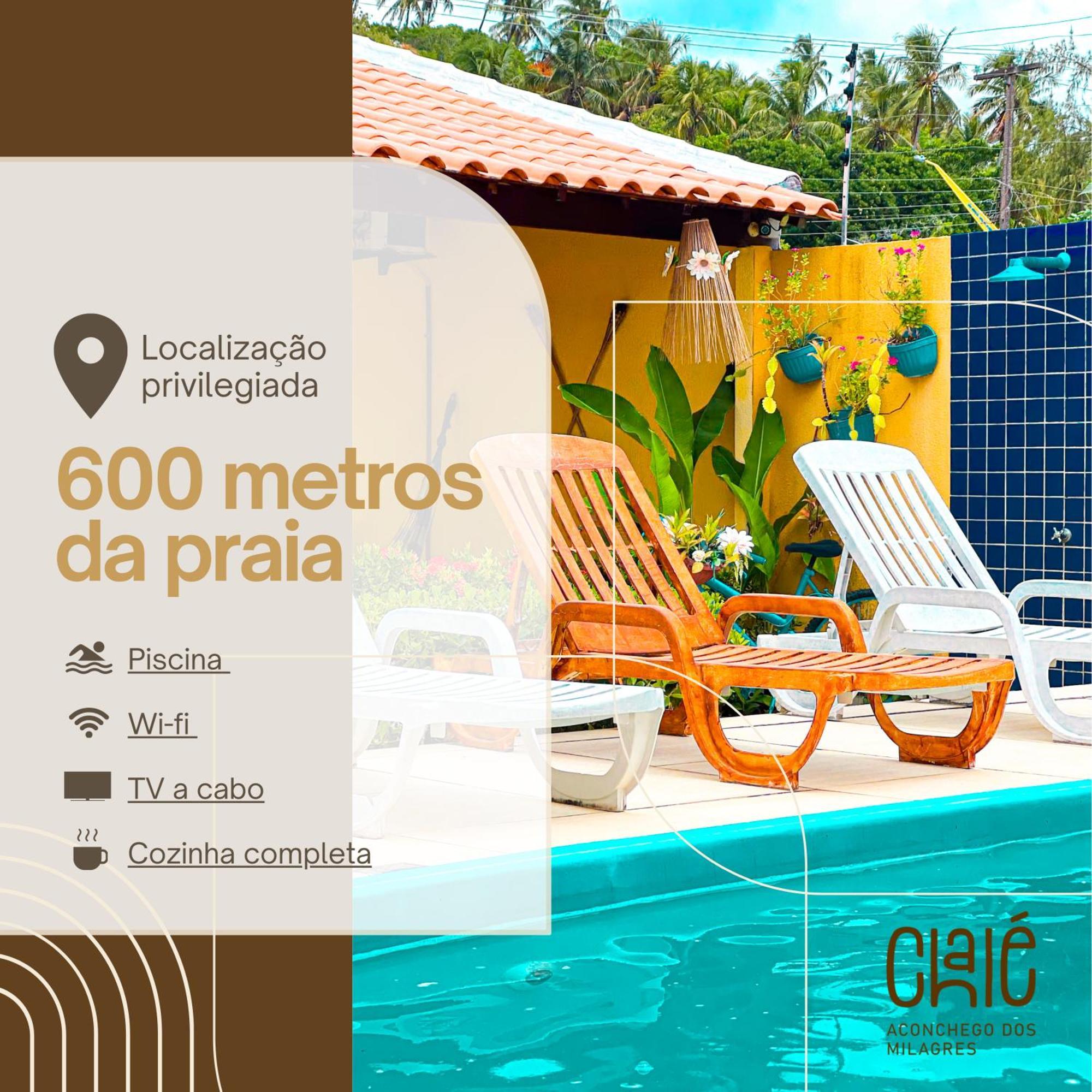 Chale Aconchego Dos Milagres Villa Sao Miguel dos Milagres Exterior photo